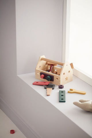 Wooden Tool Box & Tools Set – Mini Carpenter Play Kit