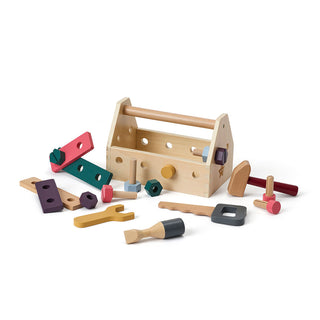 Wooden Tool Box & Tools Set – Mini Carpenter Play Kit