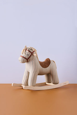 Rocking Horse Sam – Striped Canvas Ride-On Toy for Nurseries