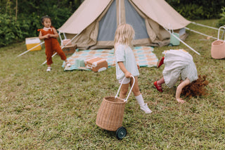 Rattan Luggy – Natural Pull-Along Basket for Kids