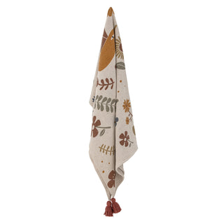 Floral Tassel Throw – Cosy Autumn Nursery & Playroom Blanket