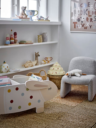 Ice Cream Cone Basket with Lid – Seagrass Children’s Toy Storage