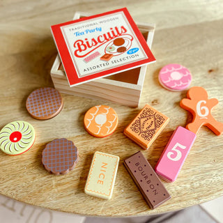 Traditional Wooden Tea Party Biscuits