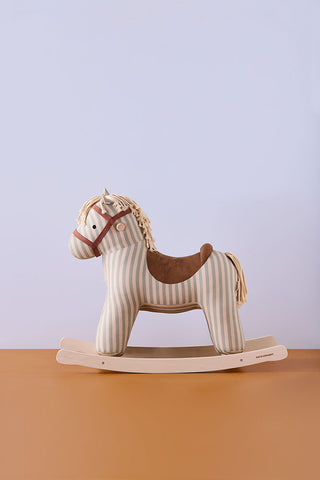 Rocking Horse Sam – Striped Canvas Ride-On Toy for Nurseries