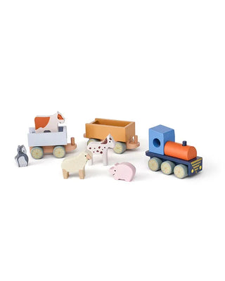 Farm Animal Train – Wooden Toy Animal Train Set