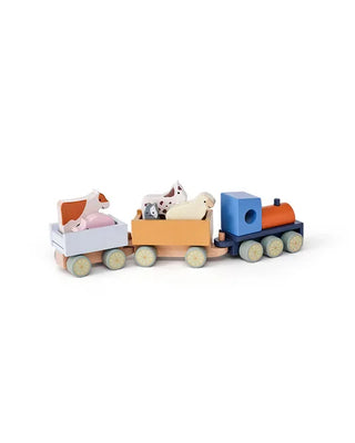 Farm Animal Train – Wooden Toy Animal Train Set