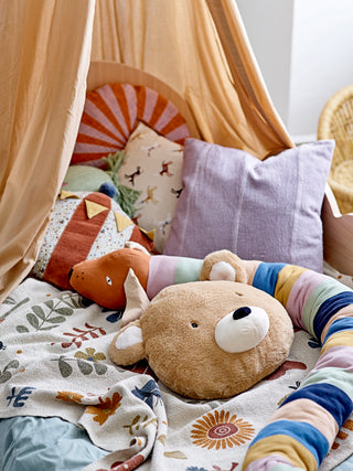 Floral Tassel Throw – Cosy Autumn Nursery & Playroom Blanket