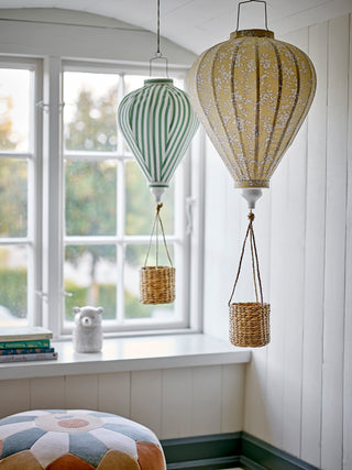 Hot Air Balloon Mobile Green - Nursery Ceiling Decor