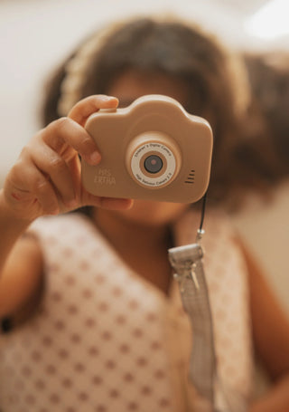 Cam Cam My First (Dual) Digital Camera - Peanut Soft Squares