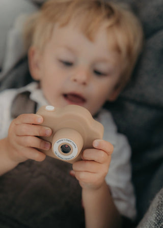 Cam Cam My First (Dual) Digital Camera - Peanut Soft Squares