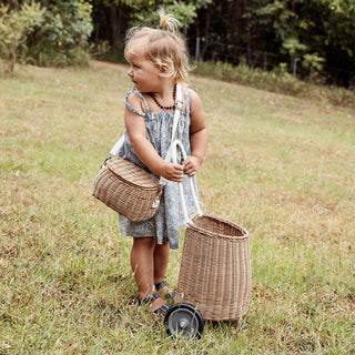 Rattan Luggy – Natural Pull-Along Basket for Kids