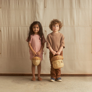 Rattan Mushroom Basket – Natural Rattan Carry Basket with Door