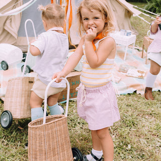 Rattan Luggy – Natural Pull-Along Basket for Kids