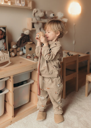 Cam Cam My First (Dual) Digital Camera - Peanut Vintage Squares