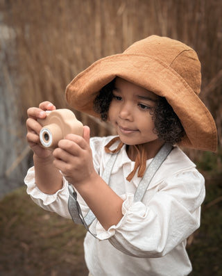 Cam Cam My First (Dual) Digital Camera - Peanut Vintage Squares