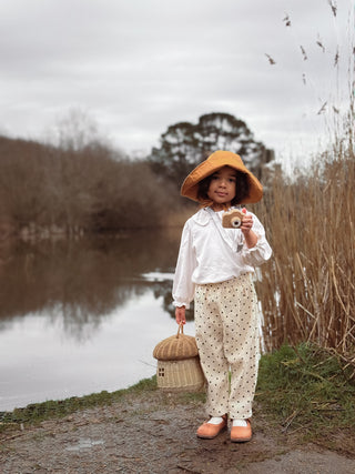 Cam Cam My First (Dual) Digital Camera - Peanut Vintage Squares